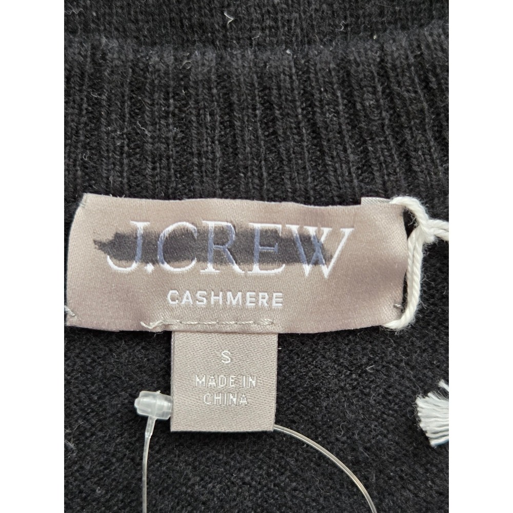 J. Crew Perfect Cashmere Cardigan Womens Size Small Black NWT $178 CP465 - Picture 4 of 6